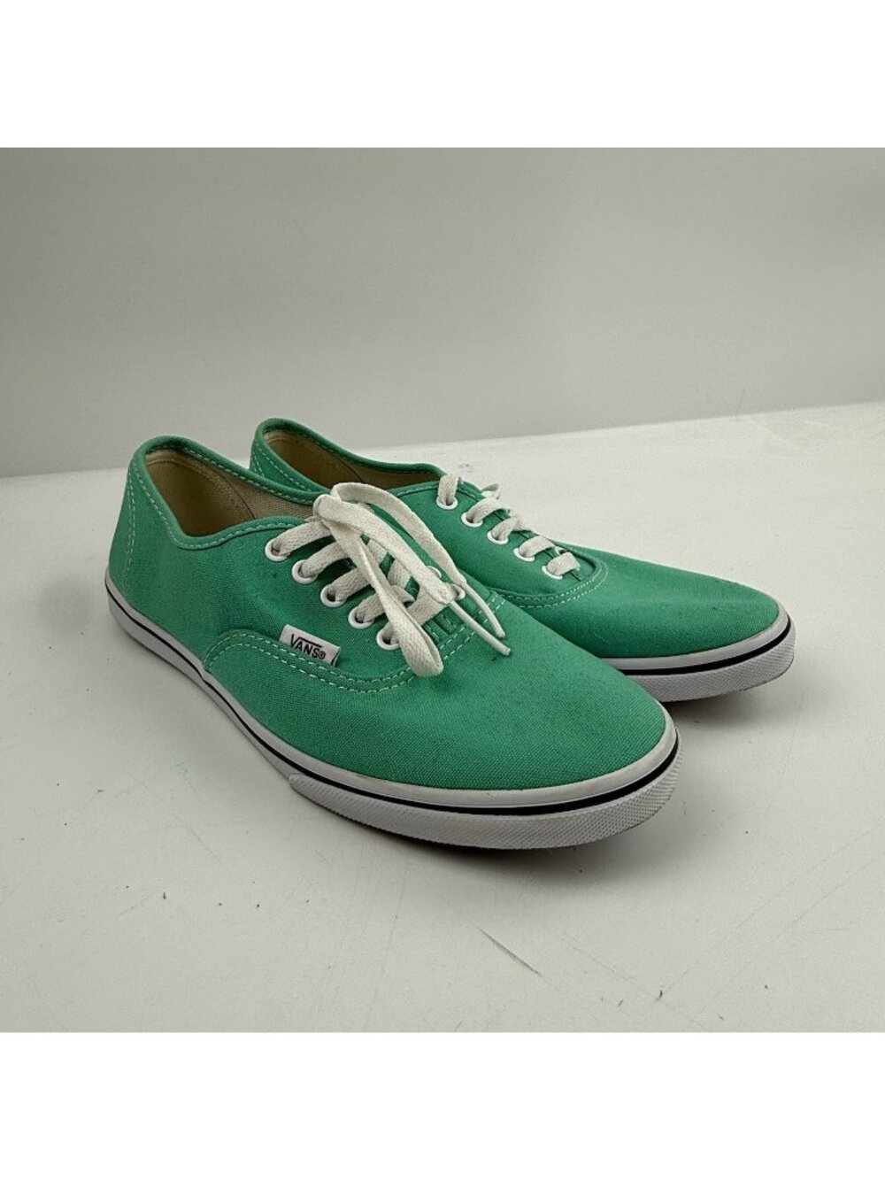 Vans Canvas Sneakers Teal Green Unisex Men 7 Women 8.5